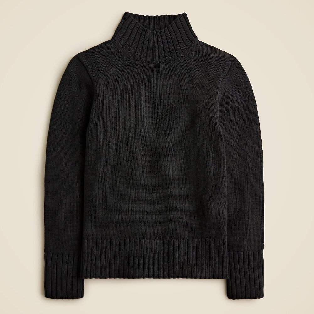 NWT J.Crew Cotton Turtleneck Sweater - Picture 4 of 4